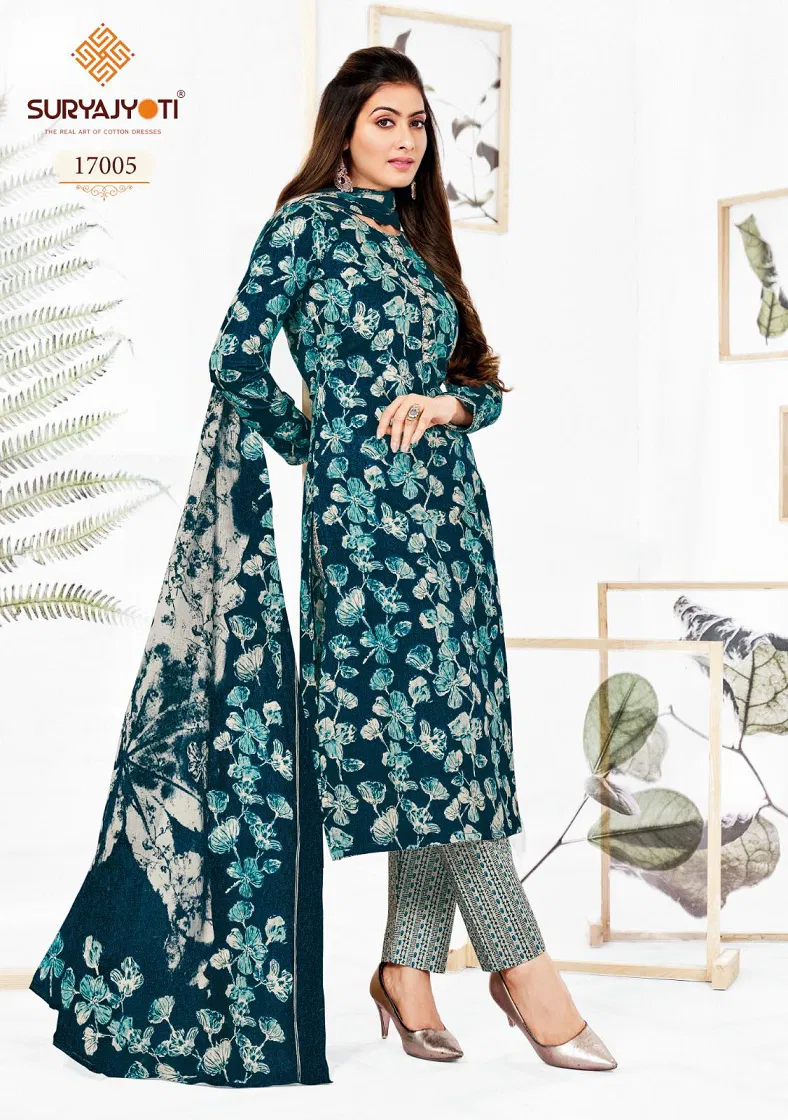 Zion Cotton Vol 17 By Suryajyoti Cotton Printed Readymade Dress Wholesale Shop In Surat
